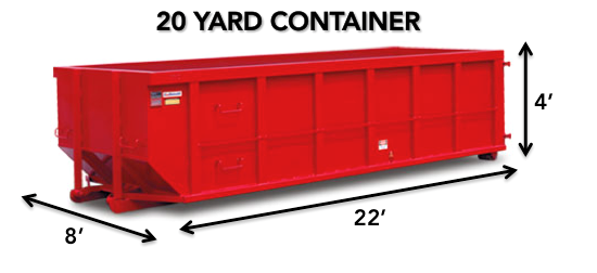 20 Yard Roll-Off Container