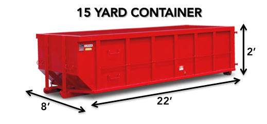 15 Yard Roll-Off Container